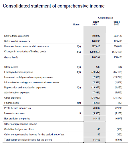 <p>A look at the company's falsified financial statements audited by a Big Four audit firm; source: private archive</p>
